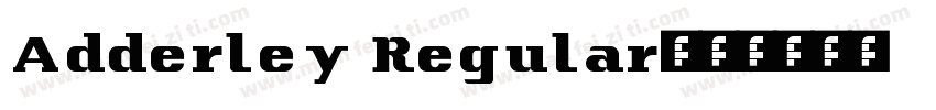 Adderley Regular字体转换